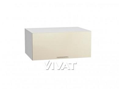 Шкаф верхний горизонтальный с увеличенной глубиной Валерия-М 810 Бежевый металлик / Белый