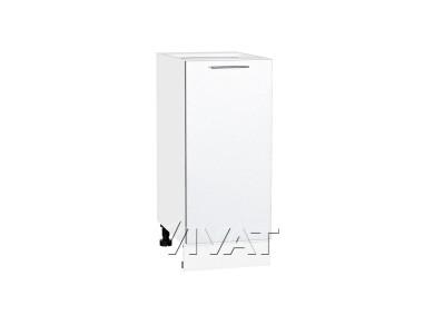 Шкаф нижний Валерия-М 350 Белый металлик / Белый