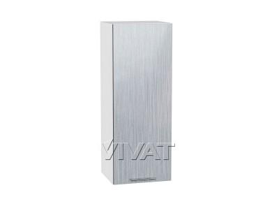 Шкаф верхний Валерия-М 350Н Серый металлик дождь светлый / Белый