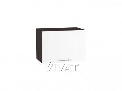 Шкаф верхний горизонтальный с увеличенной глубиной Валерия-М 510 Белый глянец / Graphite