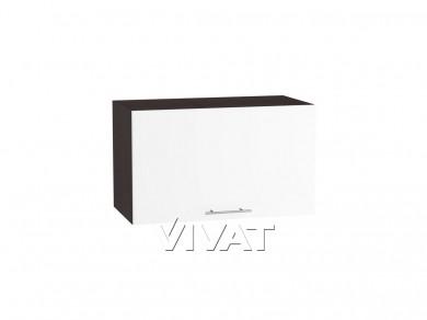 Шкаф верхний горизонтальный с увеличенной глубиной Валерия-М 610 Белый глянец / Венге