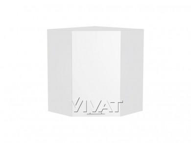 Шкаф верхний угловой Валерия-М 590Н Белый глянец / Белый