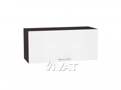 Шкаф верхний горизонтальный с увеличенной глубиной Валерия-М 810 Белый металлик / Венге