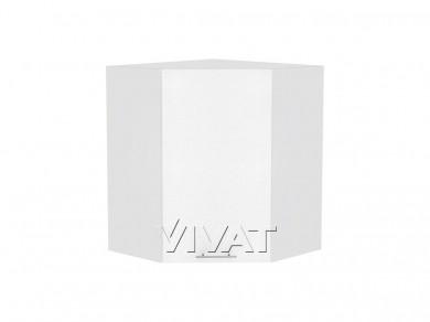 Шкаф верхний угловой Валерия-М 590/Б Белый металлик