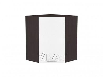 Шкаф верхний угловой Валерия-М 590 Белый металлик / Graphite