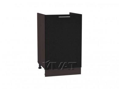 Шкаф нижний под мойку Валерия-М 600М Чёрный металлик / Graphite