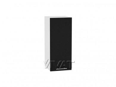 Шкаф верхний Валерия-М 300 Чёрный металлик / Белый