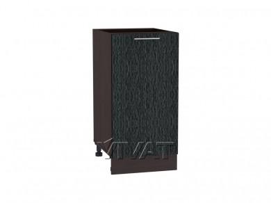 Шкаф нижний Валерия-М 400 Чёрный металлик дождь / Graphite