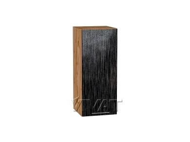 Шкаф верхний Валерия-М 300 Чёрный металлик дождь / Дуб Вотан