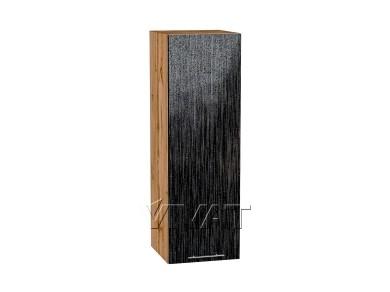 Шкаф верхний Валерия-М 300Н/Д Чёрный металлик дождь