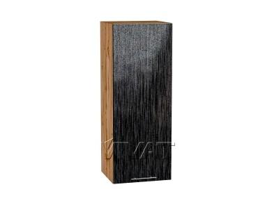 Шкаф верхний Валерия-М 350Н Чёрный металлик дождь / Дуб Вотан