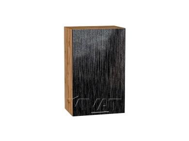 Шкаф верхний Валерия-М 450/Д Чёрный металлик дождь