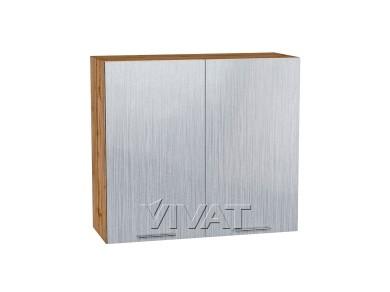 Шкаф верхний Валерия-М 800 Серый металлик дождь светлый / Дуб Вотан