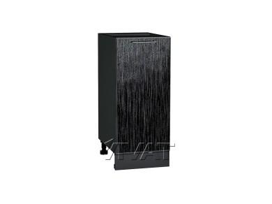 Шкаф нижний Валерия-М 350/G Чёрный металлик дождь