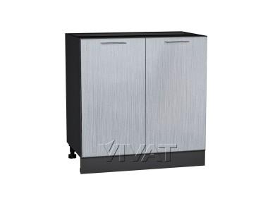 Шкаф-мойка Валерия-М 800/G Серый металлик дождь светлый