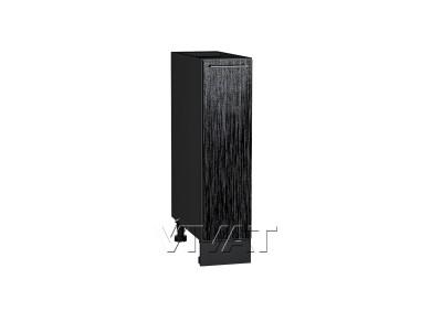 Шкаф нижний Валерия-М 200 Чёрный металлик дождь / Graphite