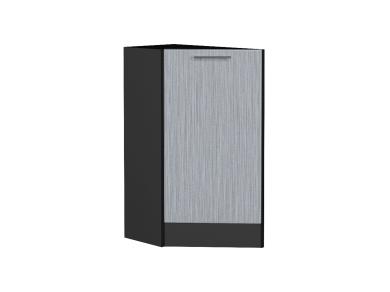 Шкаф нижний торцевой Валерия-М 300/G Серый металлик дождь светлый