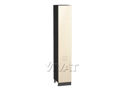 Шкаф пенал Валерия-М 400Н (для верхних шкафов 920) Бежевый металлик / Graphite