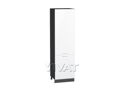 Шкаф пенал Валерия-М 600 (для верхних шкафов 720) Белый металлик / Graphite