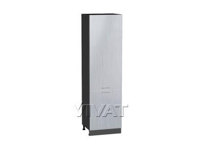 Шкаф пенал Валерия-М 600 (для верхних шкафов 720) Серый металлик дождь светлый / Graphite