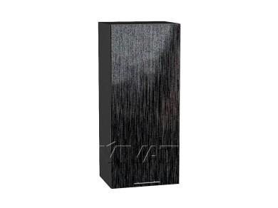 Шкаф верхний Валерия-М 400Н Чёрный металлик дождь / Graphite