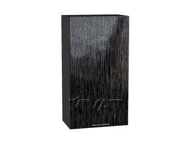 Шкаф верхний Валерия-М 500Н Чёрный металлик дождь / Graphite