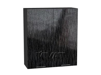 Шкаф верхний Валерия-М 800Н Чёрный металлик дождь / Graphite