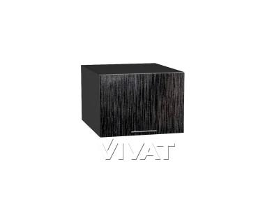 Шкаф верхний горизонтальный с увеличенной глубиной Валерия-М 510 Чёрный металлик дождь / Graphite