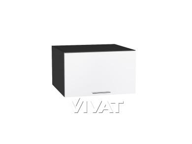 Шкаф верхний горизонтальный с увеличенной глубиной Валерия-М 610 Белый глянец / Graphite