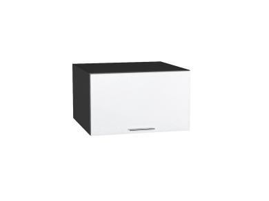 Шкаф верхний горизонтальный с увеличенной глубиной Валерия-М 610 Белый металлик / Graphite