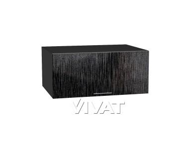 Шкаф верхний горизонтальный с увеличенной глубиной Валерия-М 810 Чёрный металлик дождь / Graphite