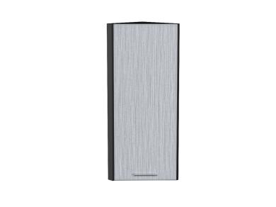 Шкаф верхний торцевой Валерия-М 300Н Серый металлик дождь светлый / Graphite