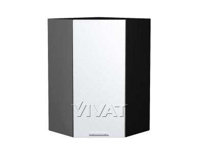 Шкаф верхний угловой Валерия-М 590Н Белый металлик / Graphite