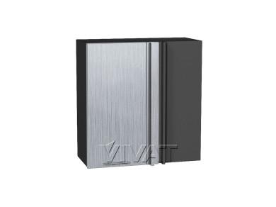 Шкаф верхний прямой угловой Валерия-М 700/G Серый металлик дождь светлый