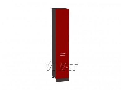 Шкаф-пенал Валерия-М 400Н (для верхних шкафов 920) Гранатовый металлик / Graphite