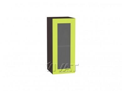 Шкаф верхний со стеклом Валерия-М 300 Лайм глянец / Graphite