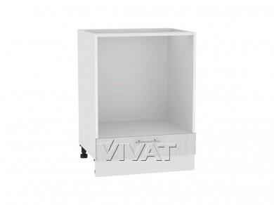 Шкаф под духовку Валерия-М 600 Серый металлик дождь светлый / Белый