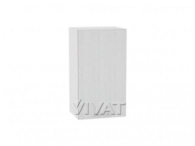 Шкаф верхний Валерия-М 400 Серый металлик дождь светлый / Белый