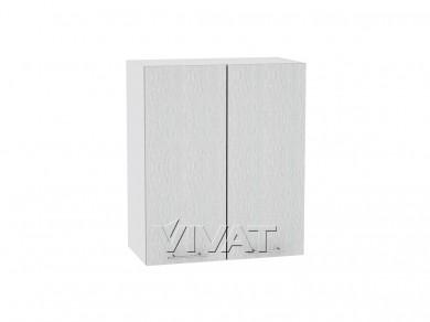 Шкаф верхний Валерия-М 600 Серый металлик дождь светлый / Белый