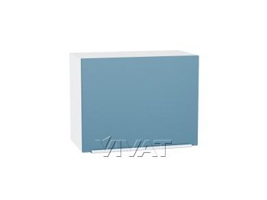 Шкаф верхний горизонтальный Фьюжн 600Н Silky Blue / Белый