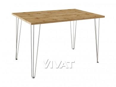 Стол прямоугольный TLC-1.2 1200 (LH3-10 710) Wotan Oak 2S/Хром