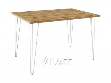 Стол прямоугольный TLC-1.2 1200 (LH3-10 710) Wotan Oak 2S/Белый