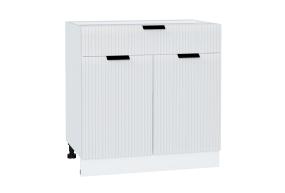 Шкаф нижний с 1 ящиком Евро Лайн 800 Белый / Белый