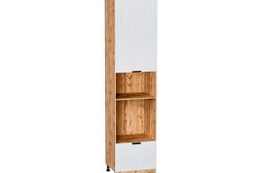 Шкаф пенал под встраиваемую бытовую технику Евро Лайн 600Н (для верхних шкафов 920) Белый / Дуб Вотан