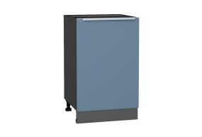 Шкаф нижний под мойку Фьюжн 500 Silky Blue / Graphite