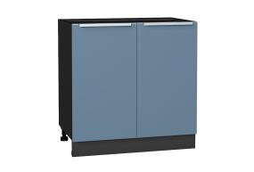 Шкаф нижний Фьюжн 800 Silky Blue / Graphite