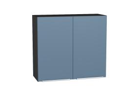 Шкаф верхний Фьюжн 800 Silky Blue / Graphite