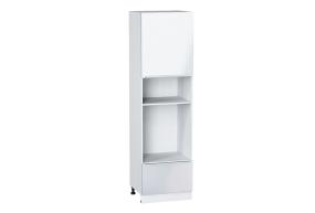 Шкаф пенал под встраиваемую бытовую технику Фьюжн 600 (для верхних шкафов 720) Angel / Белый