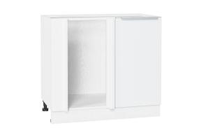 Шкаф нижний угловой Фьюжн 990М Silky White / Белый