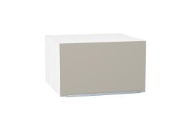 Шкаф верхний горизонтальный с увеличенной глубиной Фьюжн 610 Silky Grey / Белый